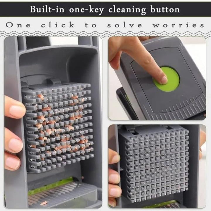 Slice, dice, and chop with ease! Introducing the 14-in-1 Multi-Function Vegetable Cutter.
