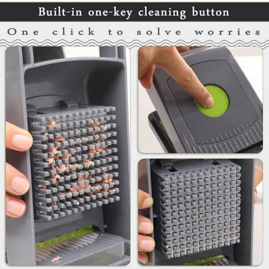 Slice, dice, and chop with ease! Introducing the 14-in-1 Multi-Function Vegetable Cutter.
